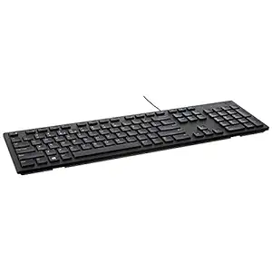Dell KB216-Black Multimedia Wired Keyboard with USB Interface, Plunger Keys Technology and Chiclet Key Style