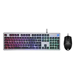 HP KM300F Wired USB Gaming Keyboard and Mouse Set, Membrane Backlit...